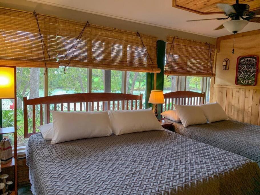 The River Haven - Sleeps 32 - On Guadalupe River Seguin Exteriör bild